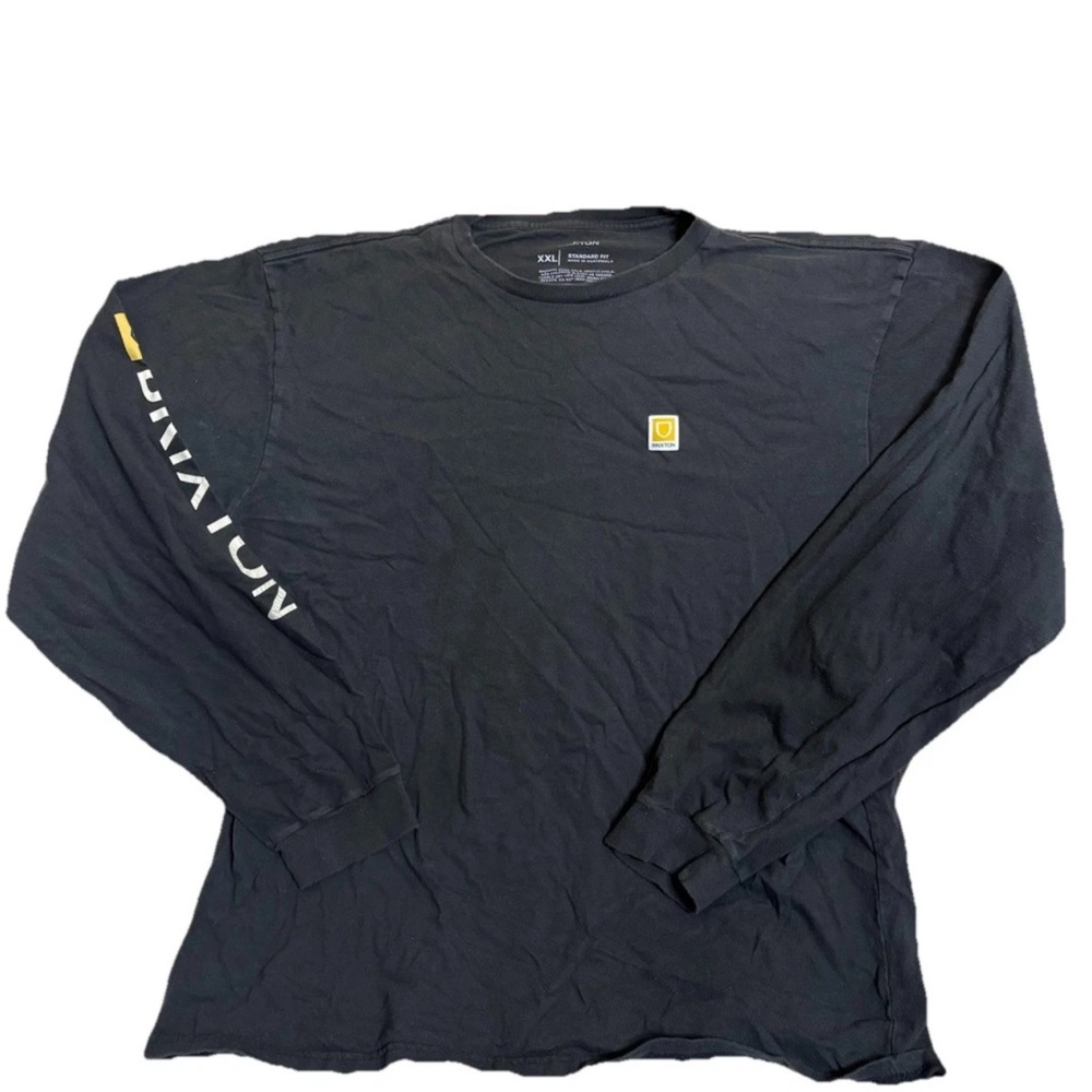 Men’s Brixton Supply Longsleeve Black Tshirt Size 2XL